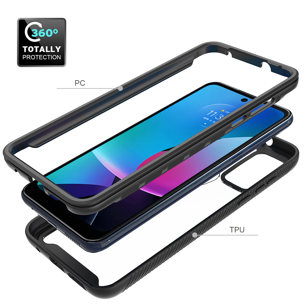 Til Motorola Moto G Play (2023) 4G Anti-drop gennemsigtigt telefontaske Hård Akryl PC Blød TPU Hybrid Cover Til Motorola Moto G Play (2023) 4G Anti-drop gennemsigtigt telefontaske Hård Akryl PC Blød TPU Hybrid Cover